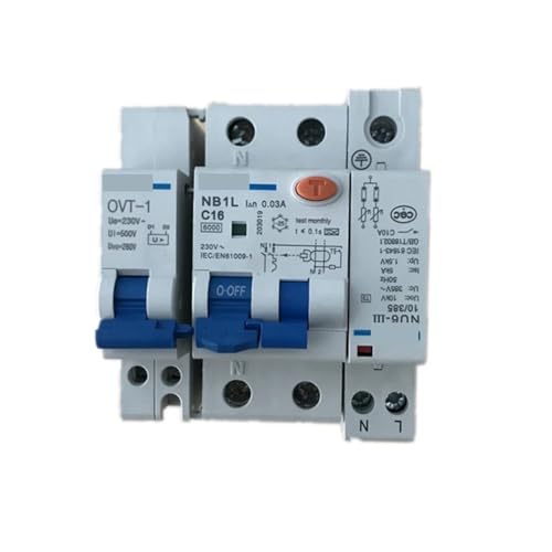 1 Stück OVT-1 NB1L NU6-III POV-1 Transient Surge Protector Übergangs- und Dauerspannungsschutz mit Differenzial-Schutzschalter(25A) von POAHBCD