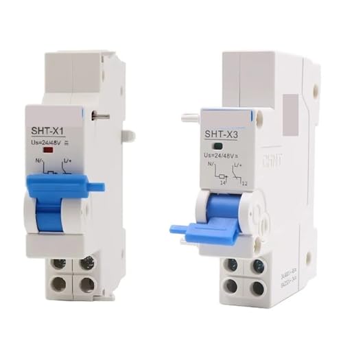 1 Stück SHT-X1 SHT-X3 AC230V/400V AC/DC 24/48V Zubehör for MCB-Leistungsschalter der Serie NXB-63 und NXB-125(SHT-X1,AC 230V 400V) von POAHBCD
