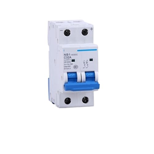1 stücke DC Schutzschalter NB1-63DC 2P DC500V 6KA C1A 2A 3A 4A 5A 6A 10A 16A 20A 25A 32A 40A 50A 63A DC Schutzschalter(32A) von POAHBCD
