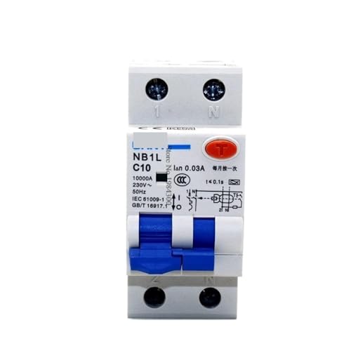 1 stücke NB1L RCBO Typ A 32A 40A 30MA Fehlerstrom-schutzschalter mit Überstromschutz Magnetische(40A) von POAHBCD