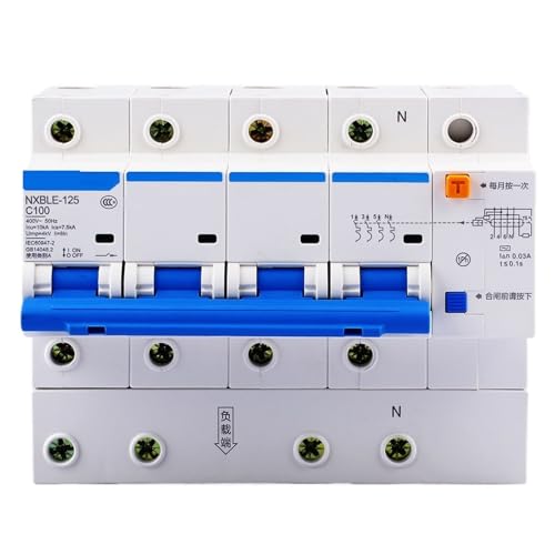 1 stücke NXBLE-125 63A 80A 100A 125A 4P RCBO Fehlerstrom-schutzschalter Schutz Kleine Luft Schalter(125A) von POAHBCD