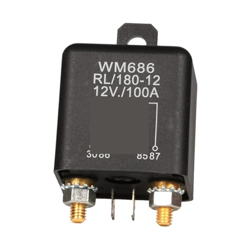 1Pcs 12V 24V 100A 200A Universal Batterie Schalter Relais Starten 4 Pin Dual Batterie Isolator Relais Strom starten Auto Relais(DC12V 100A) von POAHBCD
