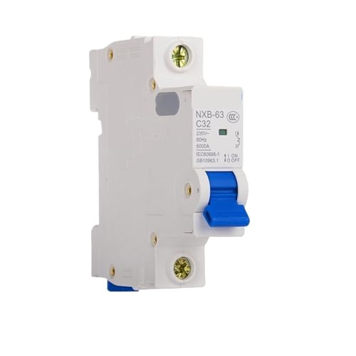 AC MCB 1P NXB-63 230V 1A 2A 3A 6A 10A 16A 20A 25A 32A 40A 63A NXB-63 C-Kurve Miniatur-Leistungsschalter DZ47(2A) von POAHBCD