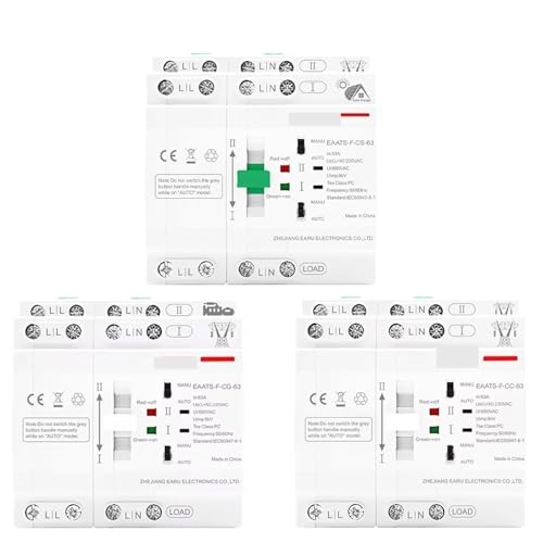 Din-schiene 2P 4P ATS PV Dual Power Transfer Switch Elektrische Wahlschalter Unterbrechungsfreie Stromversorgung 63A AC 230V 110V(City Grid-PV Energy,4P AC 110V) von POAHBCD
