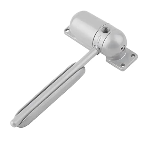 2 Stück Mini-Türschließer Mit Automatischer Feder Und Verstellbarem Türanschlag, Kann Im Innen- Und Außenbereich Verwendet Werden,für stärkere Schließkraft(Gray) von POAHNCU