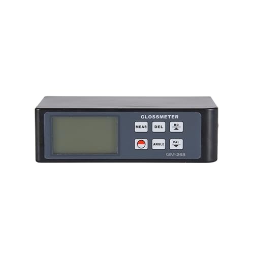 Digitales Glanzmessgerät, GM-268 Digitaler Glanzmesser 20 60 85 Grad Oberflächenglanzmesser 0,1 GU bis 200 GU for Farbe, Tinte, Fliesen, Kunststoff, Metall,Steinglanzmessung von POAHNCU