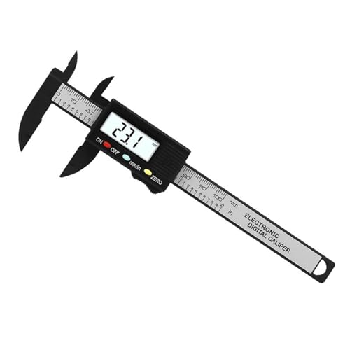Mikrometer LCD digital, 0-100 mm elektronischer Messschieber mit digitalem Bildschirm, Lineal, Messwerkzeug in Zoll und Millimeter for die Schmuckmessung Messschieber Messwerkzeug von POAHNCU