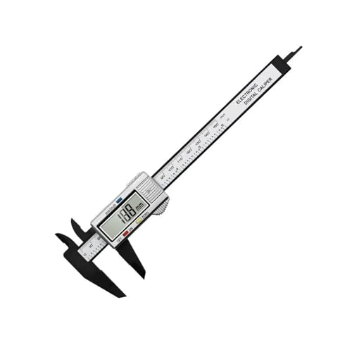 Mikrometer LCD digital, 0–150 mm Messlineal, digitaler Messschieber, leicht, 4 Messfunktionen, Holzbearbeitungswerkzeug for Automaschinen Messschieber Messwerkzeug(Style A) von POAHNCU