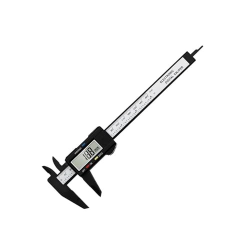 Mikrometer LCD digital, 0–150 mm Messlineal, digitaler Messschieber, leicht, 4 Messfunktionen, Holzbearbeitungswerkzeug for Automaschinen Messschieber Messwerkzeug(Style B) von POAHNCU
