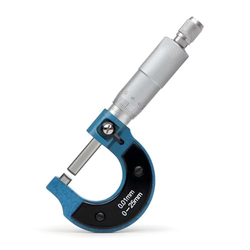 Mikrometer LCD digital, 0-25mm 0,01mm Außenmikrometer Messmesswerkzeug Skala Mechanischer Messschieber Präzisions-Mikrometer zur Messung Messschieber Messwerkzeug von POAHNCU