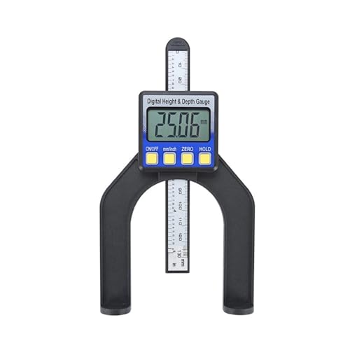 Mikrometer LCD digital, 0-80mm 0,01mm Selbst Stehend Digital Tiefe Gauge Meter LCD Höhe Messgeräte Messschieber Messschieber Messwerkzeug(Blue) von POAHNCU