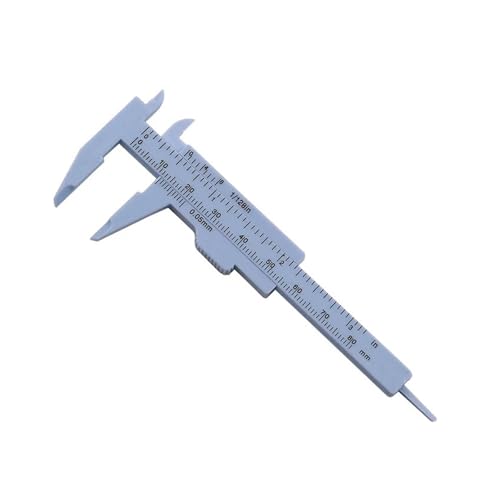 Mikrometer LCD digital, 50 Stück tragbarer Mini-Messschieber aus Kunststoff, 0–80 mm, Doppelskala, Lineal, Messwerkzeuge for kleine Objekte, kreatives Geschenk Messschieber Messwerkzeug(Blue) von POAHNCU