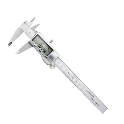 Mikrometer LCD digital, 6 zoll 150mm Digital Messschieber Edelstahl Mikrometer Mess Werkzeug Tiefe Herrscher Messschieber Messwerkzeug von POAHNCU