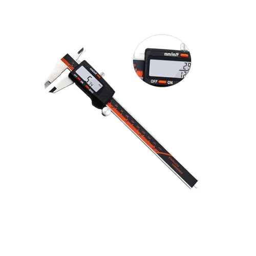 Mikrometer LCD digital, Digitaler Messschieber, 150 mm, Edelstahl, Bruchmessschieber, Messwerkzeug mit LCD-Display Messschieber Messwerkzeug(Mm/inch/f) von POAHNCU
