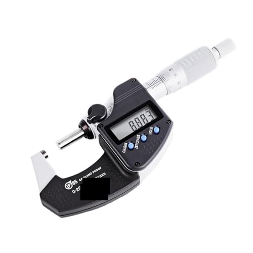 Mikrometer LCD digital, Digitales Außenmikrometer, IP65-Schutzstufe, elektronisches Mikrometermessgerät, 0,001 mm, genaue Messwerkzeuge Messschieber Messwerkzeug(25-50mm 293-241-30) von POAHNCU