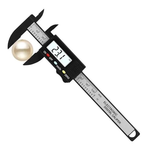 Mikrometer LCD digital, Kleiner digitaler Messschieber, kleines 0-100-mm-Messwerkzeug, elektronischer digitaler Messschieber, Bildschirmanzeigen zur Zoll- und Millimeter-Konvertierung Messschieber Mes von POAHNCU