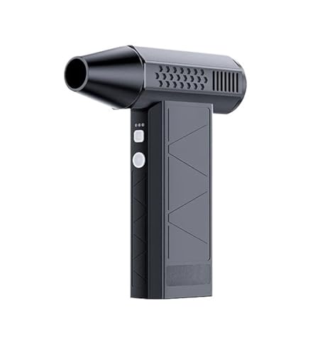 POAHNCU Kanalgebläse, Aluminiumlegierung Turbofan Leistungsstarke Schneefräse Handheld Brushless Motor Elektrischer Air Duster CarDryer,Blaswerkzeuge(Gray) von POAHNCU