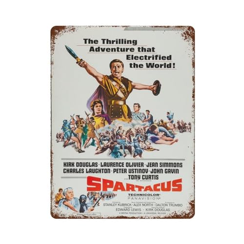 POALXFGB Filmposter Spartacus, Wanddekoration, Kunst, Metallblech, Poster, moderne Bar-Dekorationen, 40 x 30 cm POALXFGB Filmposter Spartacus, Wanddekoration, Kunst, Metallblech, Poster, moderne Bar-Dekorationen, 40 x 30 cm von POALXFGB