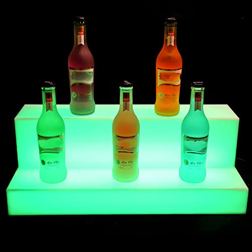 POCDOKYZ Weinflaschenhalter mit LED, austauschbar, mehrfarbig, mit Flaschenhalter, beleuchtet mit Fernbedienung, zur Hervorhebung der Atmosphäre, geeignet für Partys, Gewerbe, Bars, KTV von POCDOKYZ