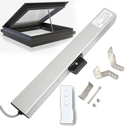 24-V-Elektrischer Fensteröffner-Antrieb, Automatischer Fensteröffner, 300 Mm - 400 Mm Hub, Mit Drahtloser Fernbedienung + Regensensor, Für Dachfenster, Gewächshaus/Dachlüftung,300mm 24-V-Elektrischer Fensteröffner-Antrieb, Automatischer Fensteröffner, 300 Mm - 400 Mm Hub, Mit Drahtloser Fernbedienung + Regensensor, Für Dachfenster, Gewächshaus/Dachlüftung,300mm von POCDUUA