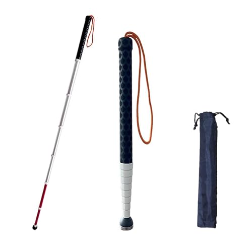 8-teiliger, Faltbarer Blindenstock Aus Titanlegierung – Reflektierender Teleskopstock Mit 2 Spitzen, Stoßfeste Und Tragbare Gehhilfe Für Sehbehinderte Und Ältere Menschen,118cm 8-teiliger, Faltbarer Blindenstock Aus Titanlegierung – Reflektierender Teleskopstock Mit 2 Spitzen, Stoßfeste Und Tragbare Gehhilfe Für Sehbehinderte Und Ältere Menschen,118cm von POCDUUA