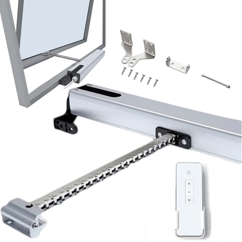 Automatischer Fensteröffner Hub 300/400 mm, DC24V Elektrischer Kettenfensteröffner, Funkfernbedienung + Regensensor, IP32, Max 600 N, für Dachfenster,400mm Automatischer Fensteröffner Hub 300/400 mm, DC24V Elektrischer Kettenfensteröffner, Funkfernbedienung + Regensensor, IP32, Max 600 N, für Dachfenster,400mm von POCDUUA