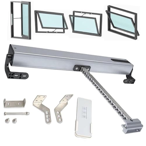 Elektrischer Kettenfensteröffner Mit Fernbedienung, Automatischer Fensteröffner Hub 700mm, Regensensor, Zug- Und Druckkraft: 400N, IP32 Wasserdicht, Für Dachfenster, Dachlüfter,700mm Elektrischer Kettenfensteröffner Mit Fernbedienung, Automatischer Fensteröffner Hub 700mm, Regensensor, Zug- Und Druckkraft: 400N, IP32 Wasserdicht, Für Dachfenster, Dachlüfter,700mm von POCDUUA