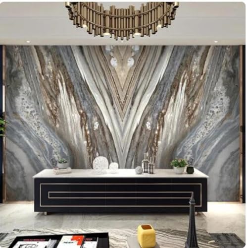 Benutzerdefinierte Fototapete 3D Marmor Wandbild Wohnzimmer Tv Sofa Schlafzimmer Home Decor Hintergrund Wanddekoration-450Cmx300Cm von POCHY