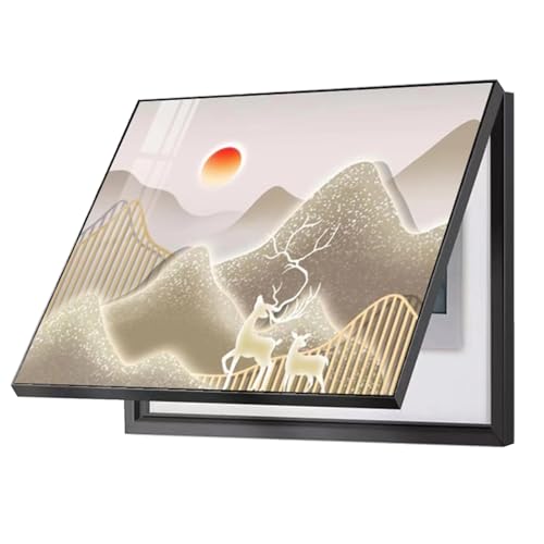 Electric Meter Decorative Panel Cover Wandbild Zähler-Abdeckung Versteckter Stromkasten Dekor Sicherungskasten Abdeckung Schrank Poster Dekoratives POCHY(B,40X60CM/15.7x23.6in) von POCHY