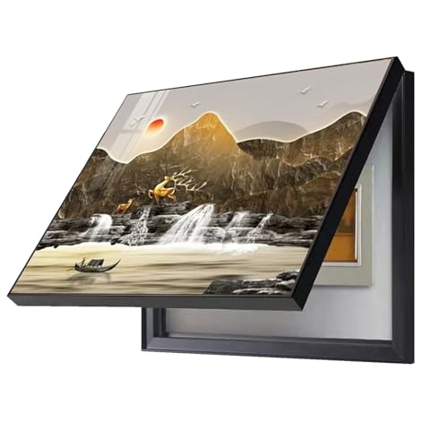 Electric Meter Decorative Panel Cover Wandbild Zähler-Abdeckung Versteckter Stromkasten Dekor Sicherungskasten Abdeckung Schrank Poster Dekoratives POCHY(D,40X60CM/15.7x23.6in) von POCHY