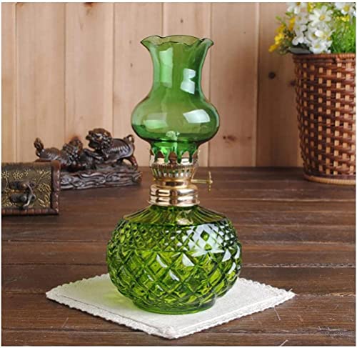 POCHY heikel Öllampen Vintage Öllampen Glas Petroleumlampe Home Decor Hurricane Lampe Klare Öllampe Laterne Für Home Interior Petroleumlaterne Retro schön von POCHY