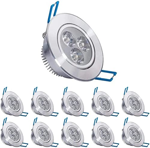 POCKETMAN 4W LED-Deckenleuchte Downlight,Kaltesweiß Einbaustrahler,Mit LED-Treiber(10 Packung) von POCKETMAN
