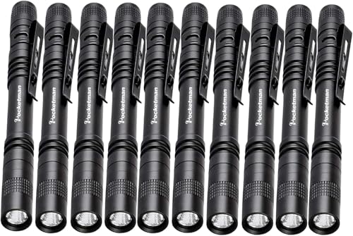 POCKETMAN LED Penlight Taschenlampe Kleine Taschenlampe Taschenlampe im Taschenformat mit Clip für die Beleuchtung von POCKETMAN