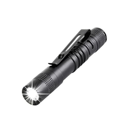 POCKETMAN Mini LED Taschenlampe, 9 cm, Taschenlampe klein, mit Clip für Außenbeleuchtung, Camping, Wandern, Notfall (1 Stück) von POCKETMAN