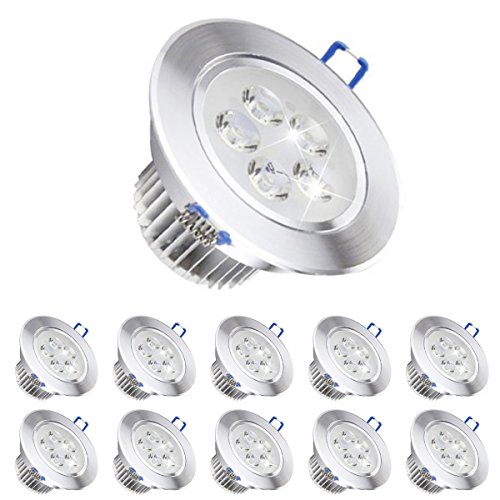POCKETMAN 5W LED-Deckenleuchte Downlight,Kaltesweiß Einbaustrahler,Mit LED-Treiber(10 Packung) von POCKETMAN