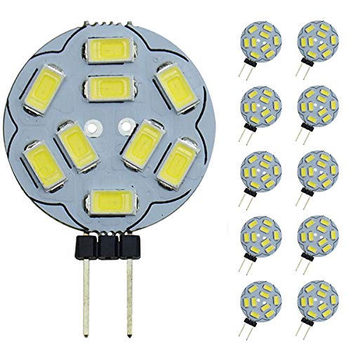 Pocketmant Dimmable G4 LED-Lampen, 20W Ersatz für Halogenlampe, DC 12V 200LM G4 LED-Lampen, 10er Pack, Warmweiß [Energieklasse A +] von POCKETMAN