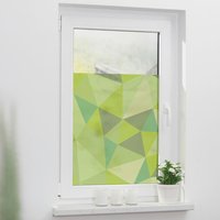 LICHTBLICK Fensterfolie Pattern Dreiecke Ornament Pattern Dreiecke grün B/L: ca. 100x180 cm von LICHTBLICK