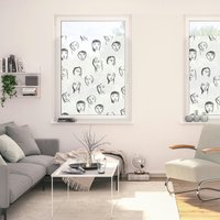 LICHTBLICK Fensterfolie Faces Gemustert Faces schwarz B/L: ca. 100x180 cm LICHTBLICK Fensterfolie Faces Gemustert Faces schwarz B/L: ca. 100x180 cm von LICHTBLICK