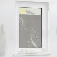 LICHTBLICK Fensterfolie Floral grau weiß B/L: ca. 100x100 cm von LICHTBLICK