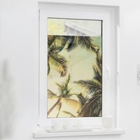 LICHTBLICK Fensterfolie Palmen grün B/L: ca. 50x50 cm von LICHTBLICK
