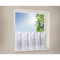 Scheibengardine Skyline grau B/L: ca. 150x50 cm von Happy Home