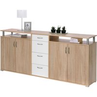 Sideboard Maximo Eiche Sonoma Nachbildung weiß B/H/T: ca. 208x94x38 cm von XXXL
