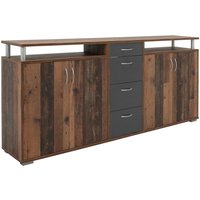 Sideboard Maximo Old Wood Nachbildung anthrazit B/H/T: ca. 208x94x38 cm Sideboard Maximo Old Wood Nachbildung anthrazit B/H/T: ca. 208x94x38 cm von XXXL
