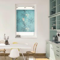 Spannplissee Aqua Floral blau B/L: ca. 70x130 cm Spannplissee Aqua Floral blau B/L: ca. 70x130 cm von LICHTBLICK