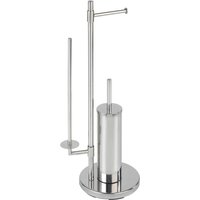 Stand-WC-Garnitur Chrom Edelstahl von Wenko