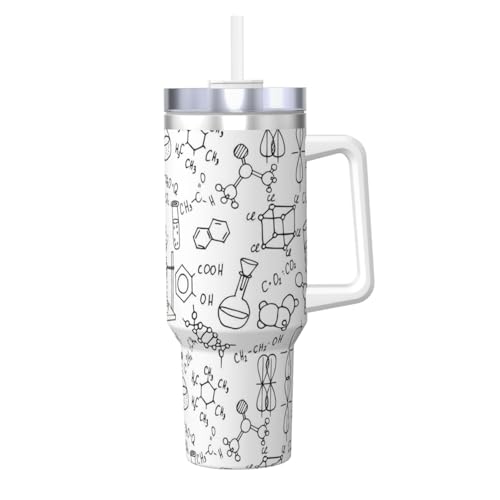 Chemie Print Ice Bully mit Griff, wiederverwendbar, isoliert, für kalte und heiße Getränke, 1,2 l Chemie Print Ice Bully mit Griff, wiederverwendbar, isoliert, für kalte und heiße Getränke, 1,2 l von POCUK