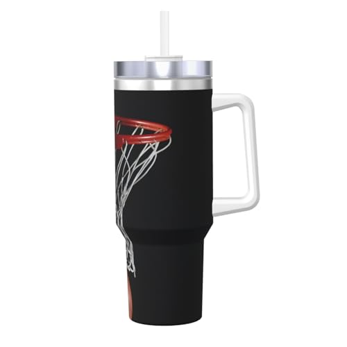 POCUK Basketball Ice Bully mit Griff, wiederverwendbar, isoliert, für kalte und heiße Getränke, 1,2 l POCUK Basketball Ice Bully mit Griff, wiederverwendbar, isoliert, für kalte und heiße Getränke, 1,2 l von POCUK