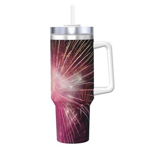 POCUK Fireworks Ice Bully mit Griff, wiederverwendbar, isoliert, für kalte und heiße Getränke, 1,2 l POCUK Fireworks Ice Bully mit Griff, wiederverwendbar, isoliert, für kalte und heiße Getränke, 1,2 l von POCUK
