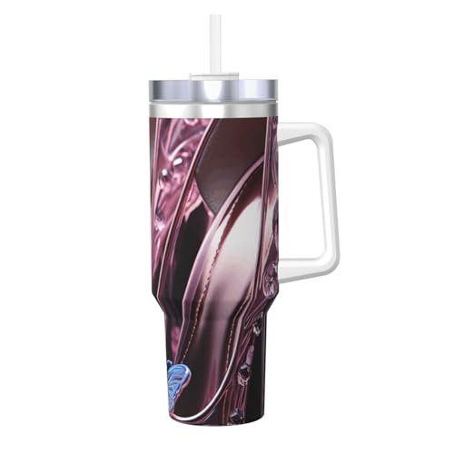 POCUK Pink Floral Shoes Ice Bully mit Griff, wiederverwendbar, isoliert, für kalte und heiße Getränke, 1,2 l POCUK Pink Floral Shoes Ice Bully mit Griff, wiederverwendbar, isoliert, für kalte und heiße Getränke, 1,2 l von POCUK