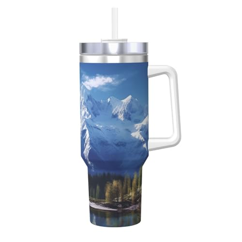 POCUK Snowy Mountains Ice Bully mit Griff, wiederverwendbar, isoliert, für kalte und heiße Getränke, 1,2 l POCUK Snowy Mountains Ice Bully mit Griff, wiederverwendbar, isoliert, für kalte und heiße Getränke, 1,2 l von POCUK